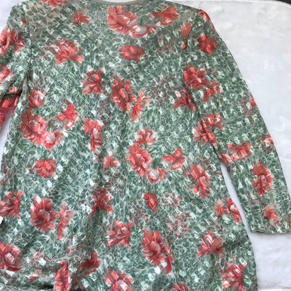 Vintage Julian Wilder Deadstock Sheer Cardigan Women's 8 Lord & Taylor USA NEW - Picture 10 of 13